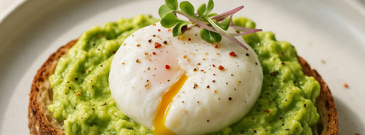 Avocado Toast with Micro Radish & Poached Egg